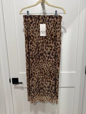 Zara animal print skirt